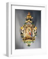 Holy Water Stoup with Cupids-null-Framed Giclee Print