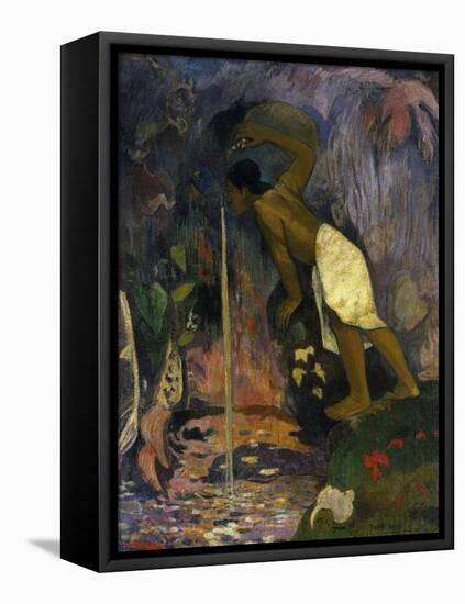 Holy Water-Paul Gauguin-Framed Stretched Canvas