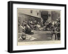 Holy Week in Rome, Ladies of the Nobility Washing the Feet of Poor Pilgrims-null-Framed Giclee Print
