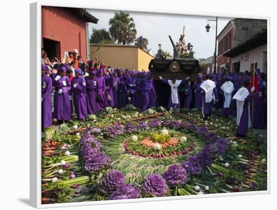Holy Week Procession, Antigua, Guatemala, Central America-Sergio Pitamitz-Framed Photographic Print