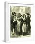 Holy Week Rome Italy 1866 Villagers Assembling for Religious Services-null-Framed Giclee Print