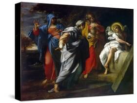 Holy Women at Christ' S Tomb, Second Half of the 16th Century-Annibale Carracci-Stretched Canvas