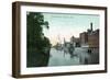 Holyoke, Massachusetts - View of the Middle Canal-Lantern Press-Framed Art Print