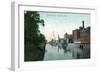 Holyoke, Massachusetts - View of the Middle Canal-Lantern Press-Framed Art Print