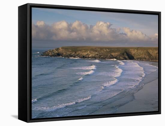 Holywell Bay, Near Newquay, Cornwall, England, United Kingdom-John Miller-Framed Stretched Canvas