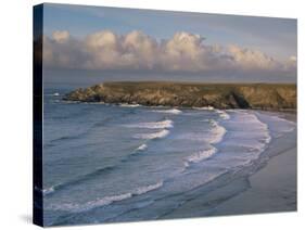 Holywell Bay, Near Newquay, Cornwall, England, United Kingdom-John Miller-Stretched Canvas