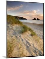 Holywell Bay with Carters Gull Rocks in the Background, Near Newquay, Cornwall, UK, June 2008-Ross Hoddinott-Mounted Photographic Print