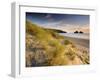 Holywell Bay with Carters Gull Rocks in the Background, Near Newquay, Cornwall, UK, June 2008-Ross Hoddinott-Framed Photographic Print