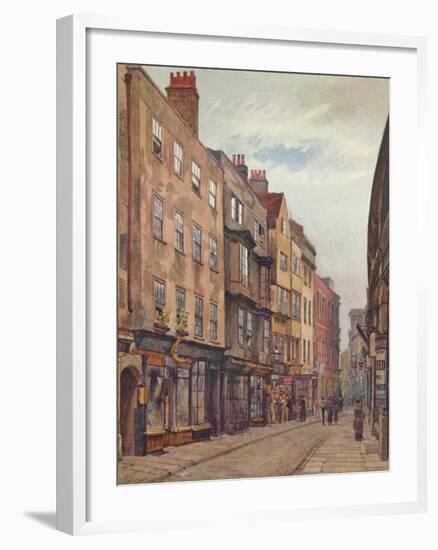 'Holywell Street, Looking West', Westminster, London, 1882 (1926)-John Crowther-Framed Giclee Print