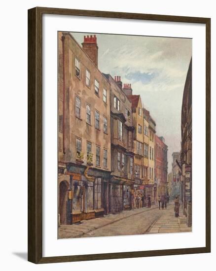 'Holywell Street, Looking West', Westminster, London, 1882 (1926)-John Crowther-Framed Giclee Print