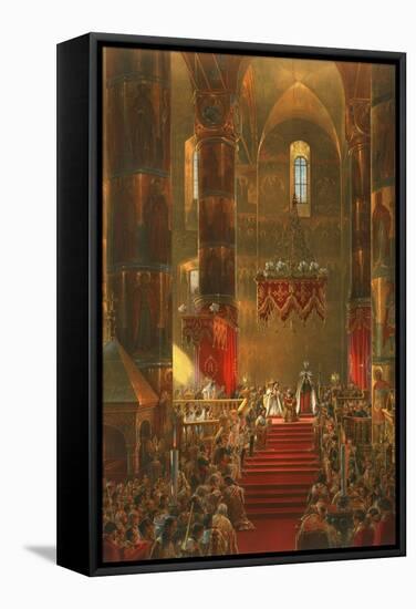 Homage of the Cossacks at the Coronation of Alexander II-Vasily Timm-Framed Stretched Canvas