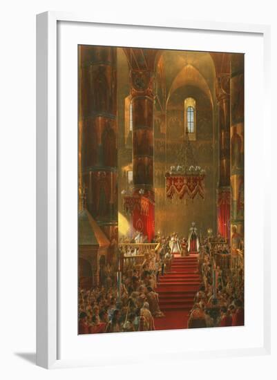 Homage of the Cossacks at the Coronation of Alexander II-Vasily Timm-Framed Art Print