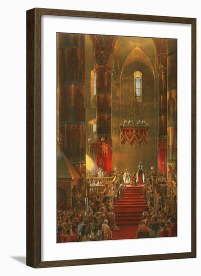 Homage of the Cossacks at the Coronation of Alexander II-Vasily Timm-Framed Art Print