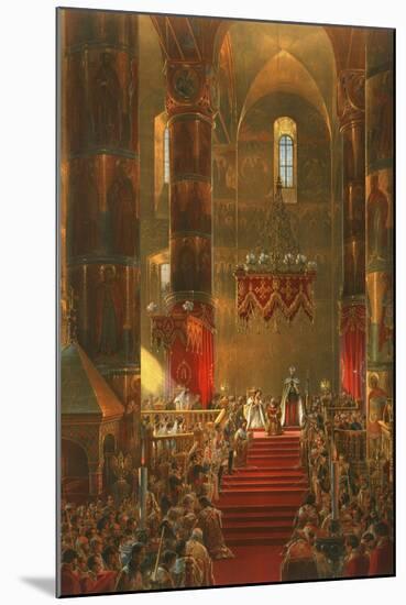 Homage of the Cossacks at the Coronation of Alexander II-Vasily Timm-Mounted Art Print