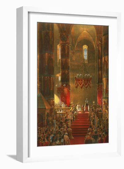 Homage of the Cossacks at the Coronation of Alexander II-Vasily Timm-Framed Art Print