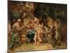 Homage (Oil on Panel)-Adolphe Joseph Thomas Monticelli-Mounted Giclee Print