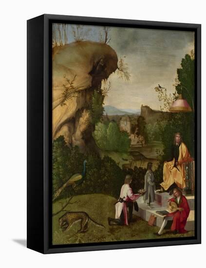 Homage to a Poet, Early16th C-Giorgione-Framed Stretched Canvas