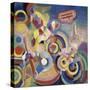 Homage to Blériot, 1914 (Tempera on Canvas)-Robert Delaunay-Stretched Canvas