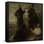 Homage to Delacroix, 1863-64-Ignace Henri Jean Fantin-Latour-Framed Stretched Canvas
