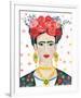 Homage to Frida Bright-Farida Zaman-Framed Art Print