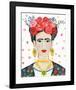 Homage to Frida Bright-Farida Zaman-Framed Art Print