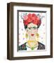 Homage to Frida Bright-Farida Zaman-Framed Art Print