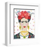 Homage to Frida Bright-Farida Zaman-Framed Art Print