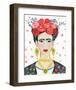 Homage to Frida Bright-Farida Zaman-Framed Art Print