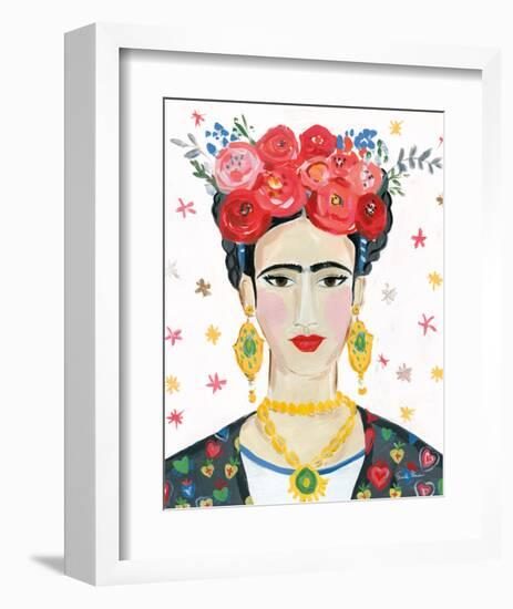 Homage to Frida Bright-Farida Zaman-Framed Art Print