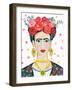 Homage to Frida Bright-Farida Zaman-Framed Art Print