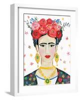 Homage to Frida Bright-Farida Zaman-Framed Art Print