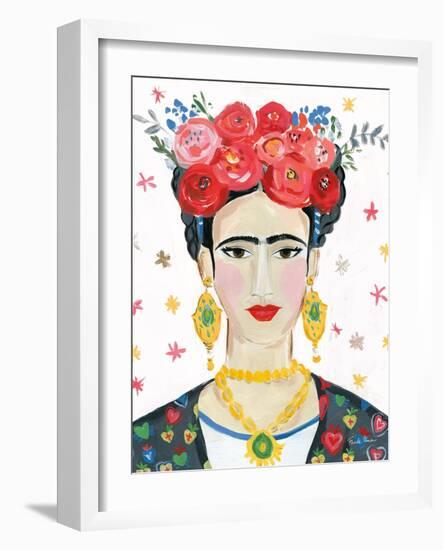 Homage to Frida Bright-Farida Zaman-Framed Art Print