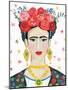 Homage to Frida Bright-Farida Zaman-Mounted Art Print