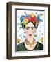 Homage to Frida II Bright-Farida Zaman-Framed Art Print