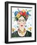 Homage to Frida II Bright-Farida Zaman-Framed Art Print