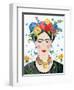 Homage to Frida II Bright-Farida Zaman-Framed Art Print