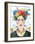 Homage to Frida II Bright-Farida Zaman-Framed Art Print