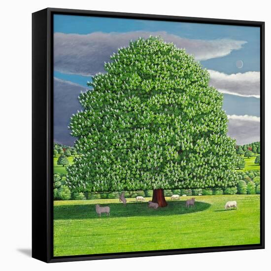 Homage to Horse Chestnut Tree, 2012-Liz Wright-Framed Stretched Canvas