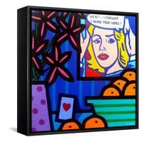 Homage to Lichtenstein-John Nolan-Framed Stretched Canvas