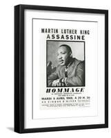 Homage to Martin Luther King, 1968-null-Framed Giclee Print