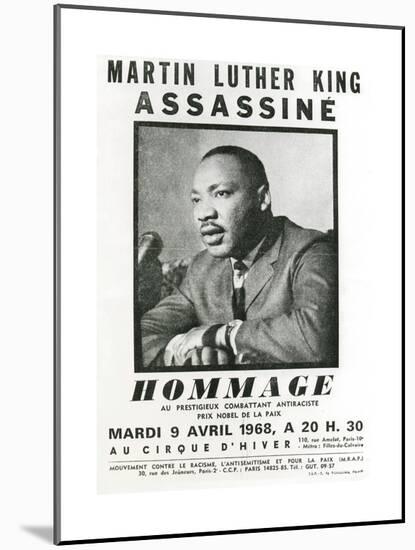 Homage to Martin Luther King, 1968-null-Mounted Giclee Print