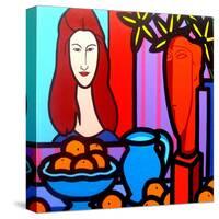 Homage to Modigliani 1-John Nolan-Stretched Canvas