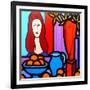 Homage to Modigliani 1-John Nolan-Framed Giclee Print