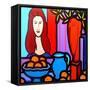 Homage to Modigliani 1-John Nolan-Framed Stretched Canvas