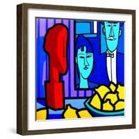 Homage to Modigliani 2-John Nolan-Framed Giclee Print