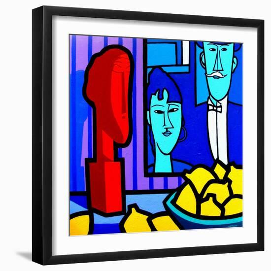 Homage to Modigliani 2-John Nolan-Framed Giclee Print