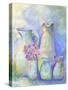 Homage To Morandi With Flowers-Lisa Katharina-Stretched Canvas