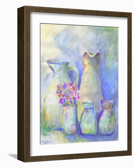 Homage To Morandi With Flowers-Lisa Katharina-Framed Giclee Print