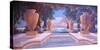 Homage to Parrish Greek Urns-Victor Valla-Stretched Canvas