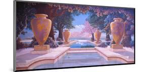 Homage to Parrish Greek Urns-Victor Valla-Mounted Art Print